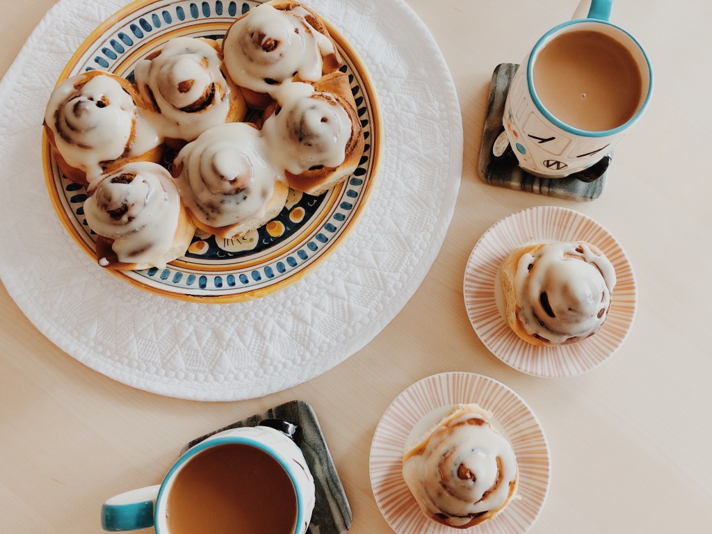 Cinnamon and chestnut rolls with mascarpone&nbsp;frosting