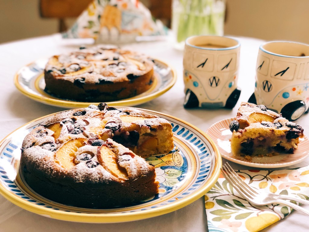 Peach and Blueberry Pound&nbsp;Cake